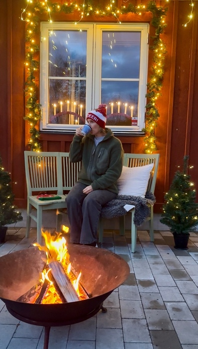 Adventsljusstake Båge 7-armad Röd Konstsmide